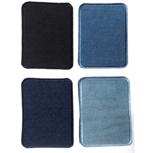 Mono Quick 2-pack jeans patches, rectangular, appliqué, patch, repair patch