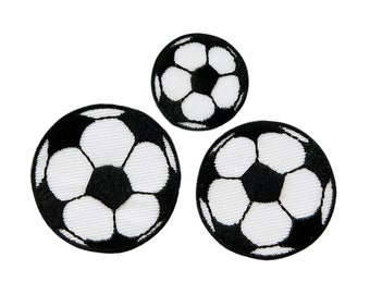 Mono Quick 08338 3pcs Footballs Application, Patch, Ironing Pattern, Patch, Football