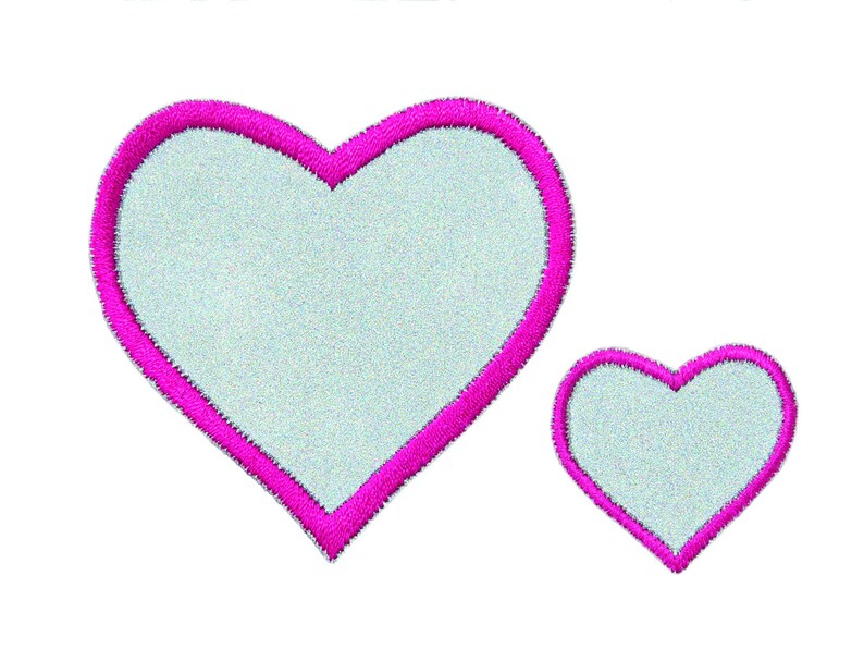 Application Reflecting Patching Iron REFLEX Hearts 2 Set Mono Quick 08310 Heart