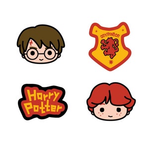 Harry Potter Radiergummis, Aufsteckradierer - 4er Pack- Eraser Radierer Gryffindor