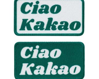 Mono-Quick 16164 Ciao Kakao Applikation, Bügelbild, Patch, Aufnäher, 2er Set, Label