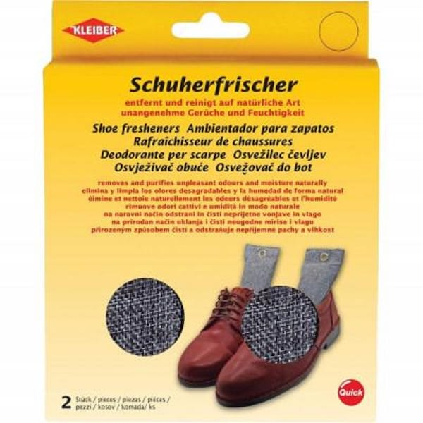 Kleiber 93004 Shoe freshener, odor remover, dehumidifier, reusable