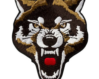 Mono Quick 16213 Wolf head, small, temple image Patch Wolf