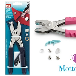 Prym 39090x Vario - pliers, SET, Love turquoise, pink, hole and eyelet pliers - 3 - 4 mm