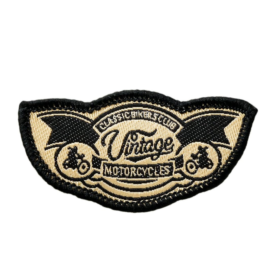 Mono Quick 04476 Vintage Motorcycles, Iron-on Patch, Approx
