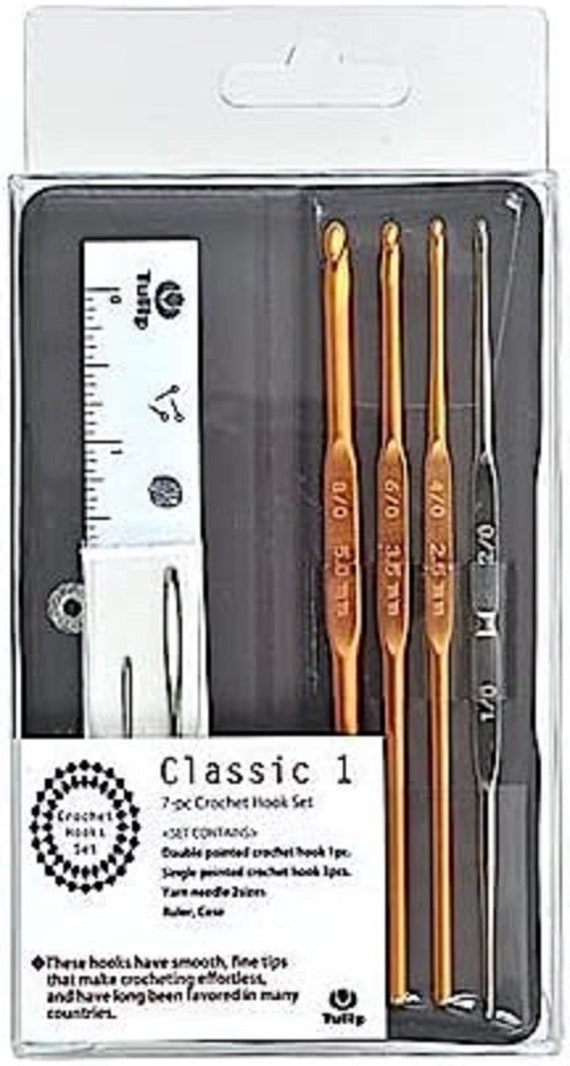 Tulip TCK-001E Classic Crochet Hook Set, Travel Case - Etsy