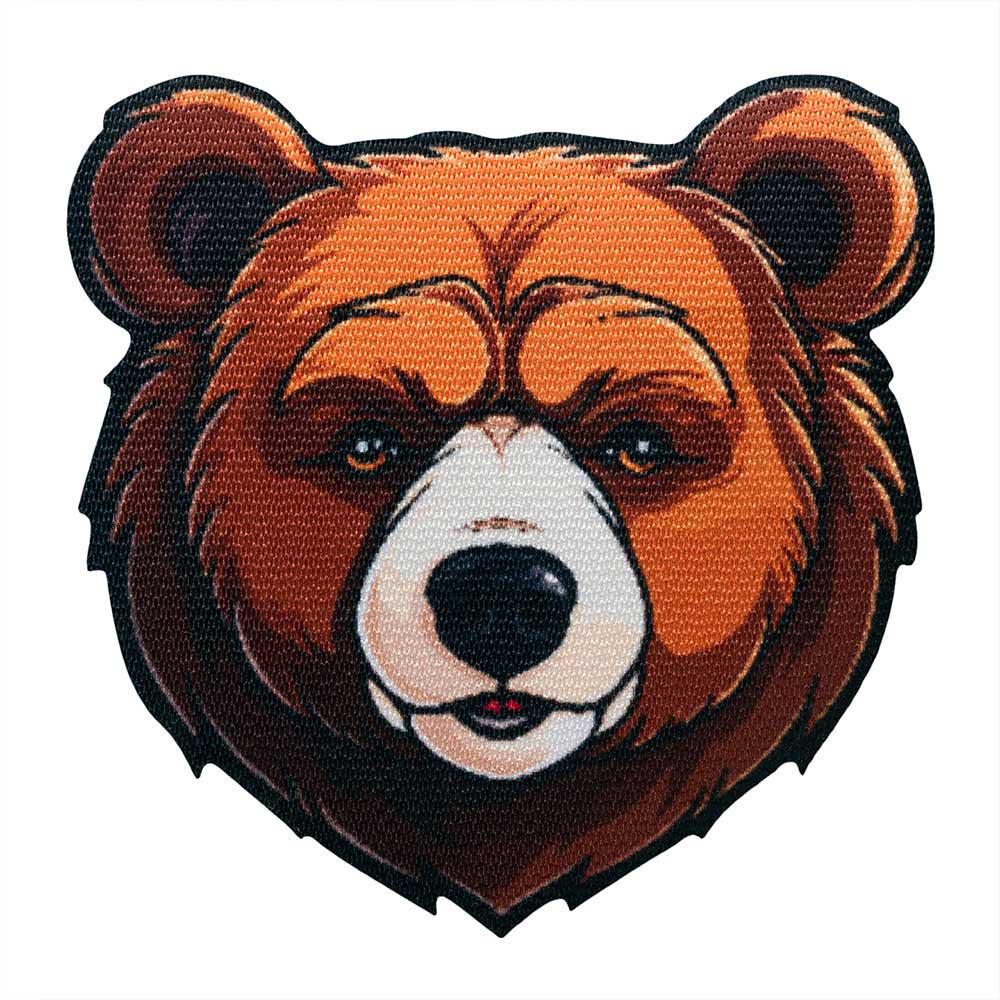 Toppa Orso Grizzly Ricamata – Ferro O Cucito, Applique Natura E Fauna Selvatica