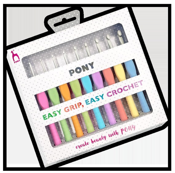 Haaknaaldenset met koffer | Gladde handgrepen met zachte grip Haaknaalden Breinaalden,Soft Grip