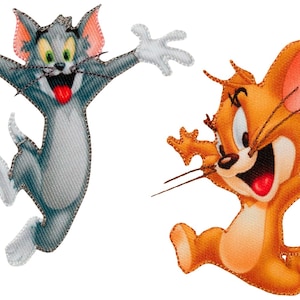 Mono Quick Tom & Jerry Appliques, Iron-On Patches