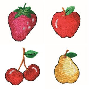 Mono Quick 021xx Strykmärke för frukt, Körsbär, Äpple, Päron, Jordgubb