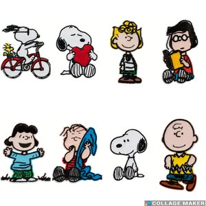 Mono Quick 1802x Peanuts© iron-on patch Lucy Charlie Snoopy Marcie Sally Linus