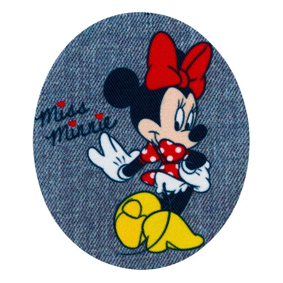 Mono Quick Disney Mickey Mouse Minnie Mouse Patches Iron-on Sew-on Iron-on  Jeans Look Oval -  Hong Kong