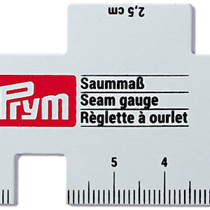 Prym 610736 hem measurement, 90 degree angle marking, metal