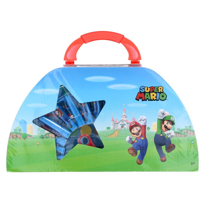 Super Mario Painting Case, 51 Pieces, Painting Set by Mario, Luigi & Co ...