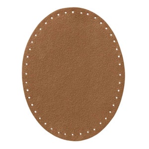 Mono Quick 100xx 2er Flicken Wildlederimitat, Applikation, Bügelbild, Patch Oval 10045 - Beige