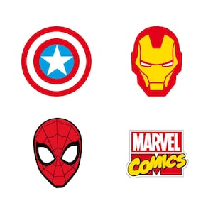 Marvel Comics Erasers, Clip-on Eraser - Pack of 4- Avengers Eraser