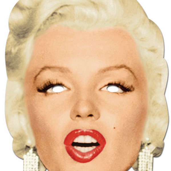 Rubies MMONR02 Marilyn Monroe Diamonds Card Mask - Pappmaske mit Aufdruck, Face