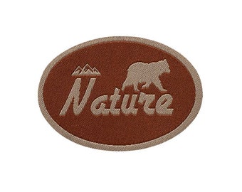 Mono Quick 10061 Nature label application, iron-on transfer, patch approx. 5.8 x 4 cm outdoor