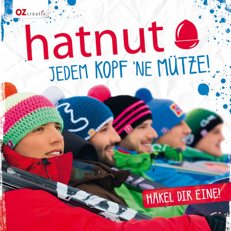 Crochet you one! English Every head /'ne cap OZ Verlag hatnut