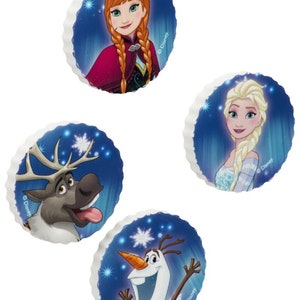 Gomas de borrar Frozen de Disney's Frozen - pack de 4 - gomas de borrar azucaradas, Anna, Elsa, Olaf y Sven