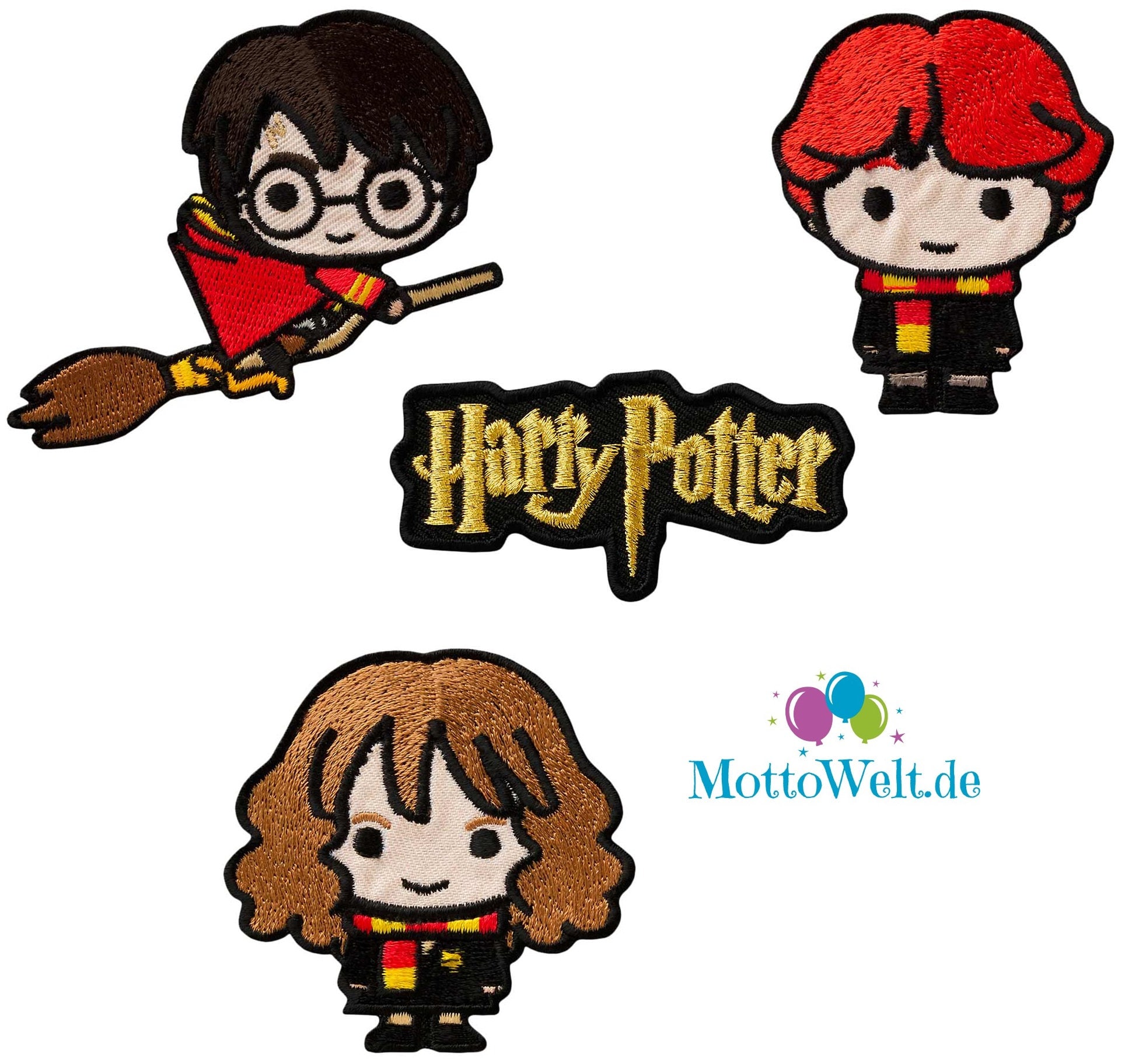 Mono Quick Harry Potter Appliques, Iron-on Sticker Patch, Hermione, Harry  or Ron - Etsy, image size:1940x1824