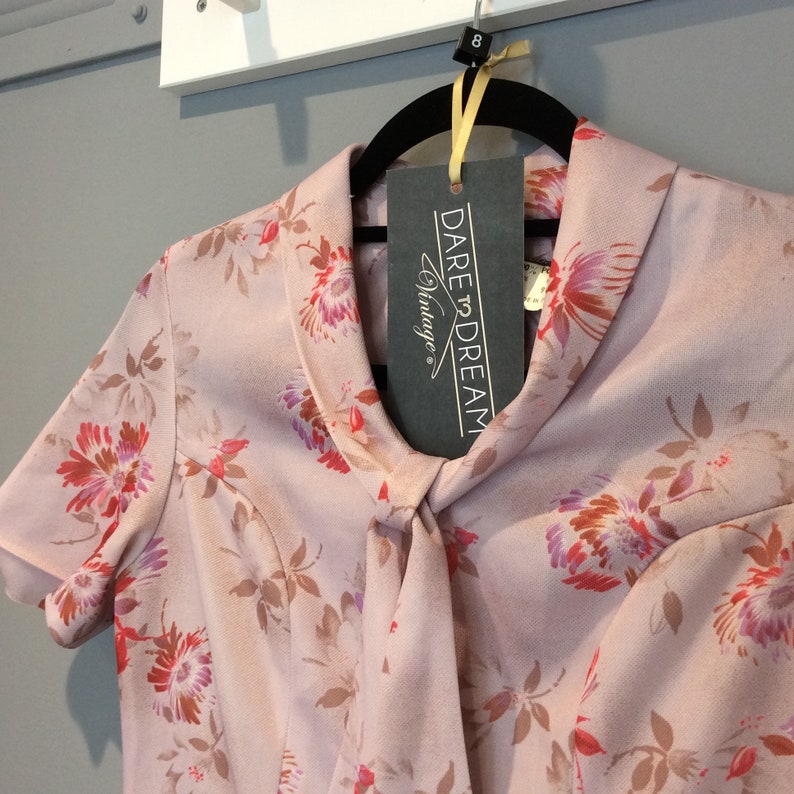 Vintage 80s Debenhams Floral Dress Uk Size 8 Etsy