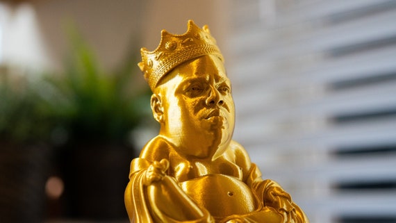 Notorious Big Biggie Smalls Buddha Statue Old School Hip Hop Etsy