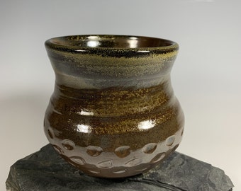 Woodfired RedArtClay Carved Cup