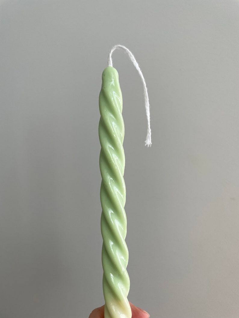 Beeswax Curled Taper Candles imagem 8