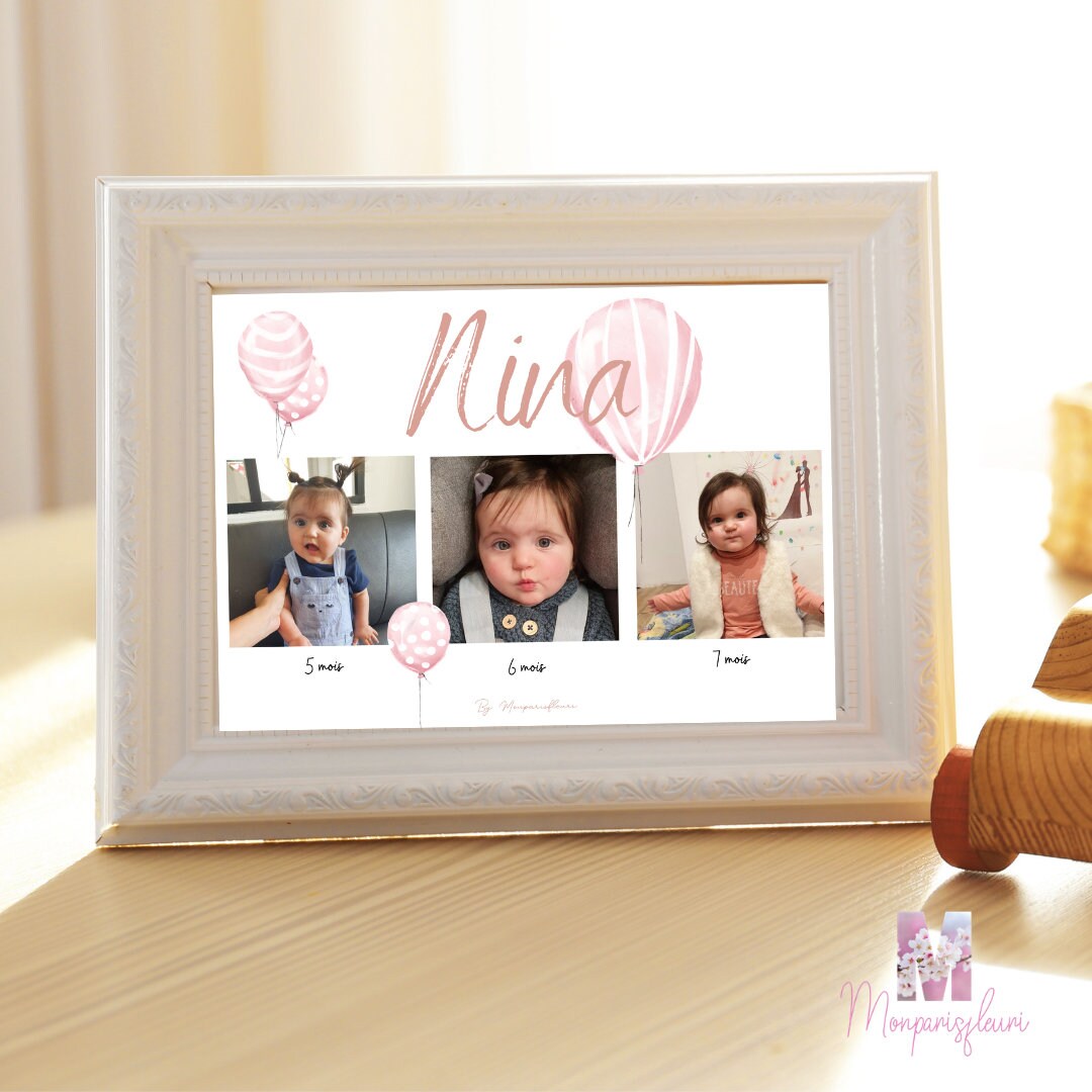 Affiche à Personnaliser avec 3 Photos