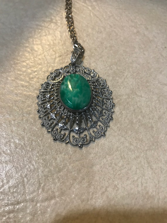 Vintage Peking glass necklace