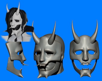 Neon White Mask 3d stl