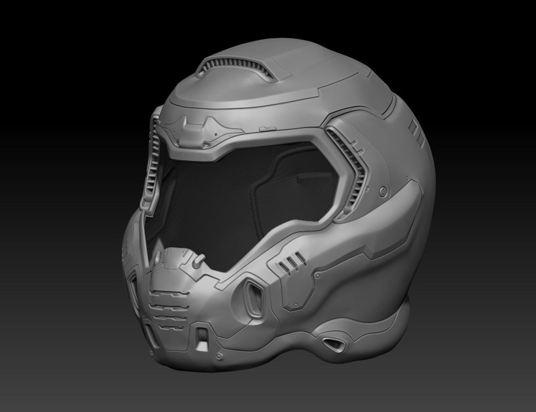 Doom Slayer Helmet 3D Digital Stl - Etsy