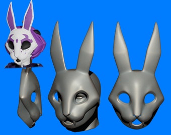 Neon White: Neon Violet Mask 3d stl