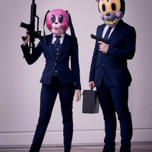 Umbrella Academy Cha Cha and Hazel 3D mask models