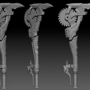 Borderlands Psycho Buzz Axe Cosplay digital Stl 3d file