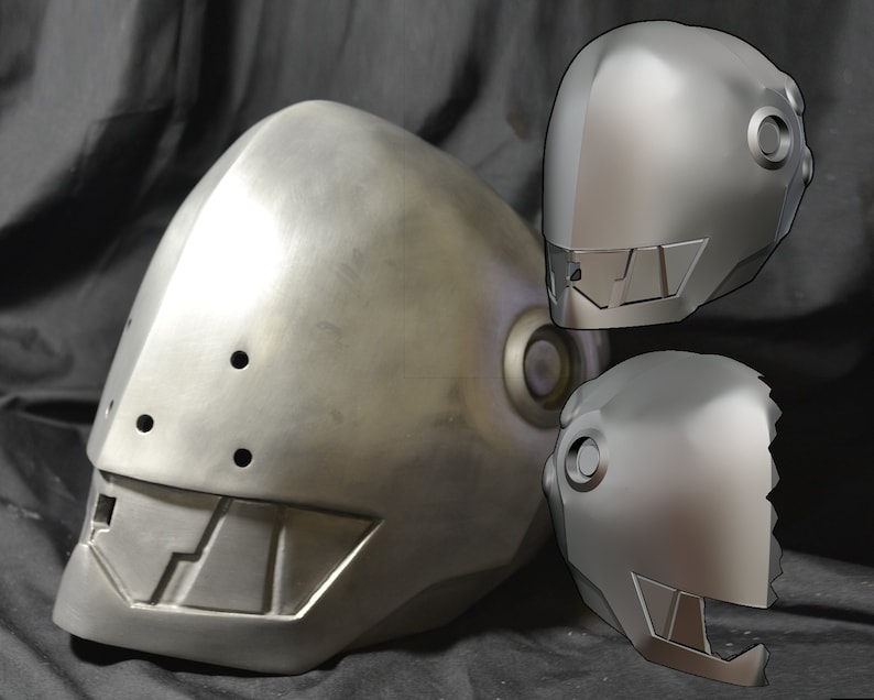 Elfen Lied Helmet Broken and Whole 3D Digital stl image 1