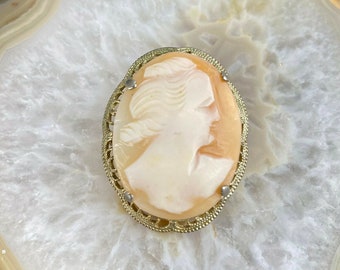 Vintage Carved Shell Cameo