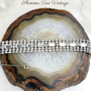 Vintage Ice Crystal Rhinestone Bracelet
