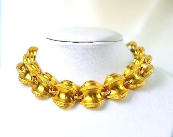 1990's CLARA Studio's Modernist Statement Collar Necklace