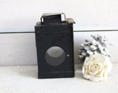 Antique Train station railway light signal, Old railroad light signal, signal light.