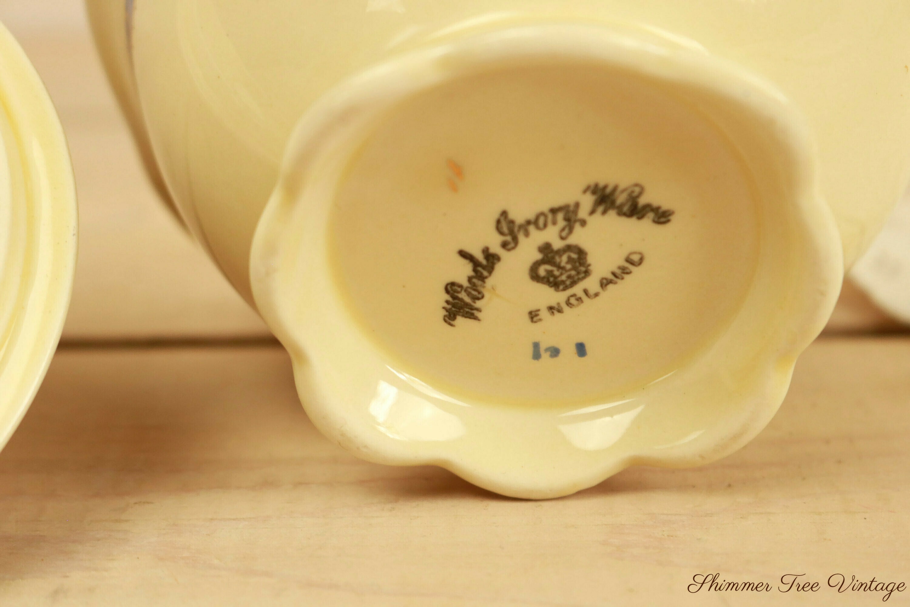 1930 Woods Ivory Ware England, Art Deco Sugar Bowl - Etsy Canada