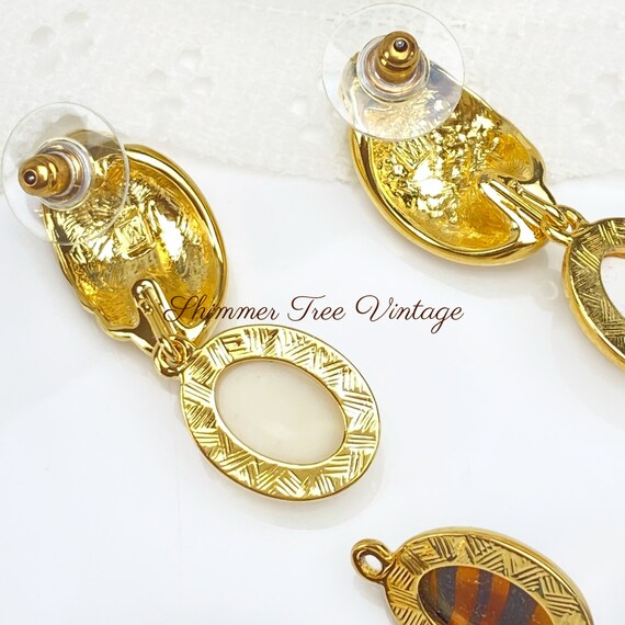 Vintage Interchangeable Post Dangle Earrings - image 4