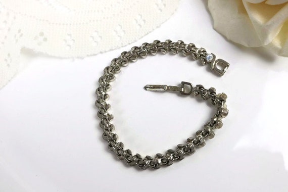 NAPIER Bracelet, Dainty Crystal rhinestone Tennis… - image 5