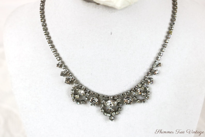 Glamorous Rhinestone Bridal Necklace