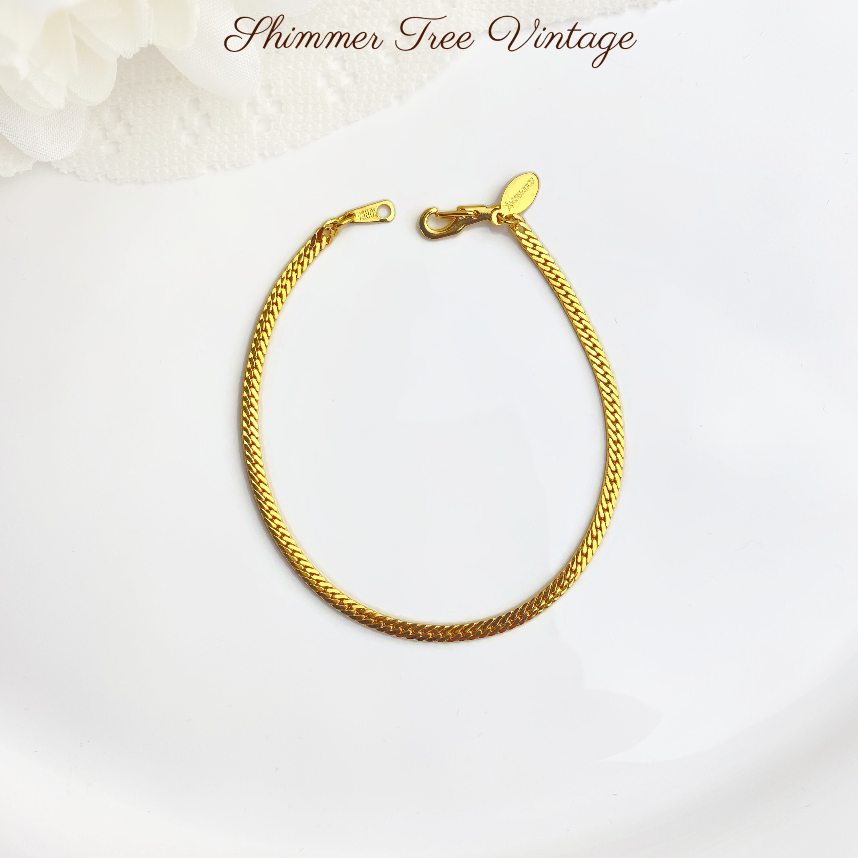 【VINTAGE HOLLYWOOD】Diagonal Snake Chain Bracelet〜2023秋 VINTAGE HOLLYWOOD】Diagonal Snake Chain Bracelet〜2023秋