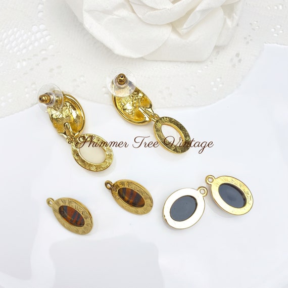 Vintage Interchangeable Post Dangle Earrings - image 7