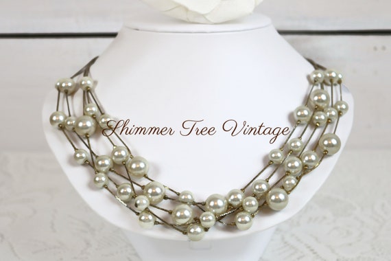 Collier Femme Vintage Multi-rangs - Bijou Occasion à Plusieurs Chaînes