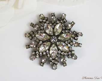 Gorgeous Round Crystal rhinestone Brooch