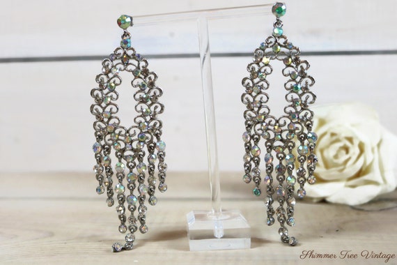 Rhinestone Chandelier Earrings